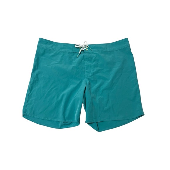 Chubbies Board Shorts Men's 38 Green Print Swim Trunks Drawstring - Picture 1 of 15